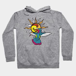 Colibri with a bottom sun Hoodie